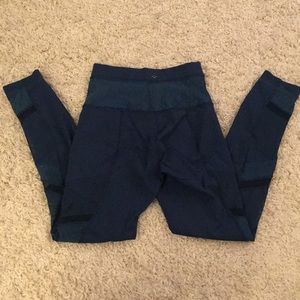 Lululemon Blue Mesh Capri